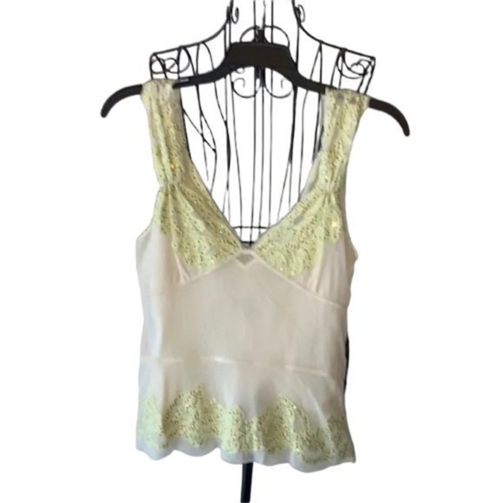 Tocca | Sheer Sequined Camisole Tank
